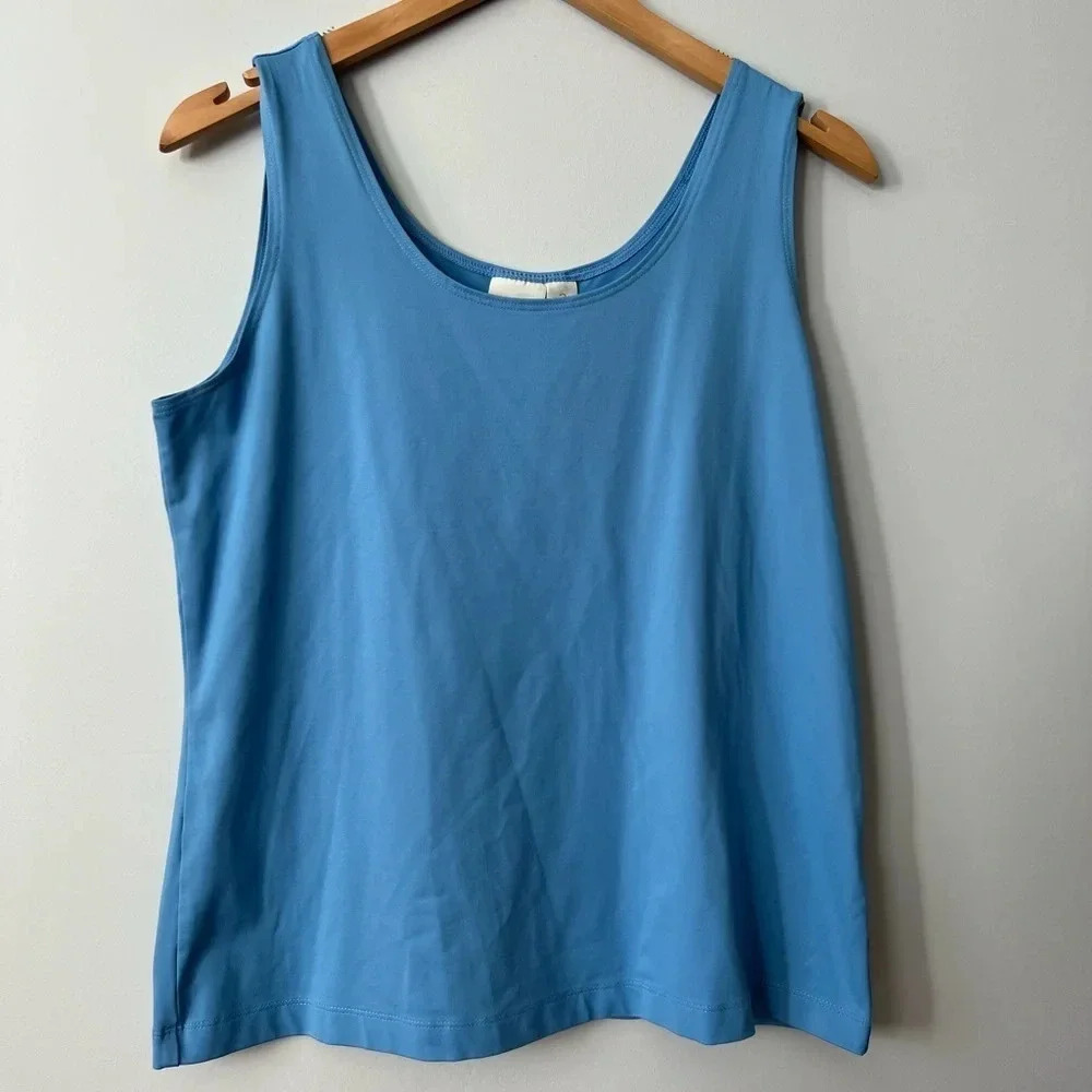 Chicos Blue Tank Top | Size 2 (Plus)